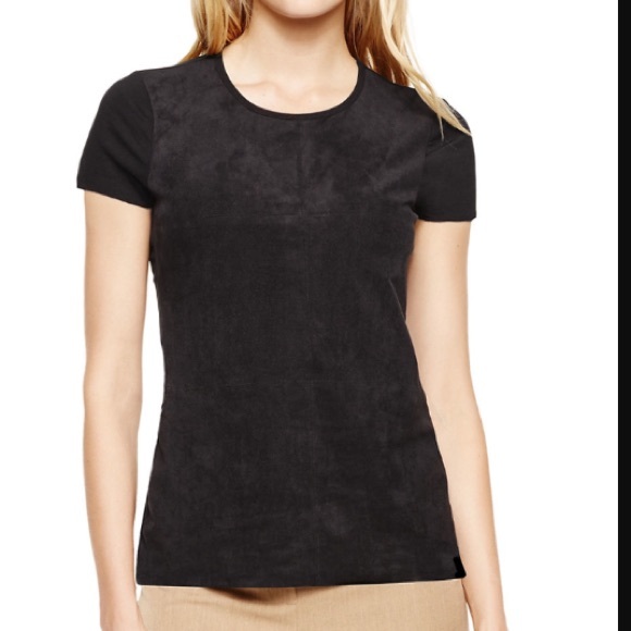 Vince Camuto Tops - Vince Camuto faux suede black top